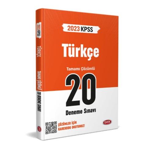 Data 2023 Kpss Türkçe 20 Deneme Sınavı Karekod Çözümlü Komiyon