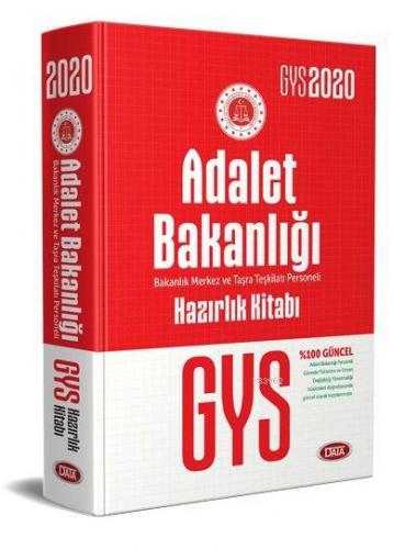 Data Yayınları 2020 GYS Adalet Bakanlığı Bakanlık Merkez ve Taşra Teşkilatı Personeli Hazırlık Kitab
