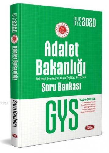 Data Yayınları 2020 GYS Adalet Bakanlığı Bakanlık Merkez ve Taşra Teşkilatı Personeli Soru Bankası