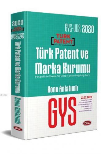 Data Yayınları 2020 GYS Türk Patent ve Marka Kurumu Konu Anlatımlı Kol