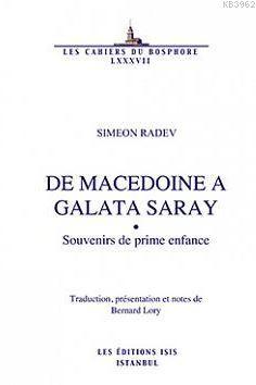 De Macedoıne A Galata Saray Simeon Radev