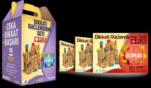 Dikkati Güçlendirme Seti Plus 5 Yaş (3 Kitap+112 Parça Ahşap - Karton Kutu)