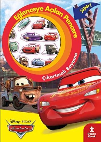 Disney Pixar Arabalar Eğlenceye Açılan Pencere Çıkartmalı Boyama Kitab