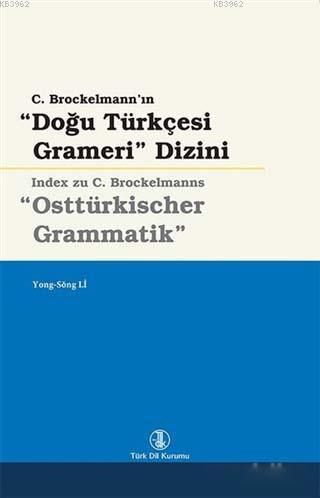 Doğu Türkçesi Grameri Dizini Yong - Song Li