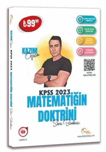 Doktrin Yayınları 2023 KPSS Matematik Soru Bankası (Tamamı Çözümlü) Ko
