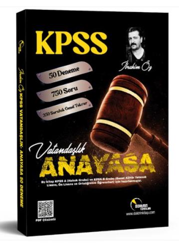 Doktrin Yayınları 2024 KPSS Vatandaşlık 50 Deneme ve 350 Soruluk Genel Tekrar