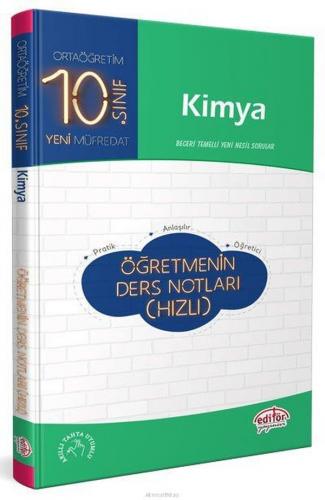 Editör 10. Sınıf Kimya Öğretmenin Ders Notları (Hızlı)