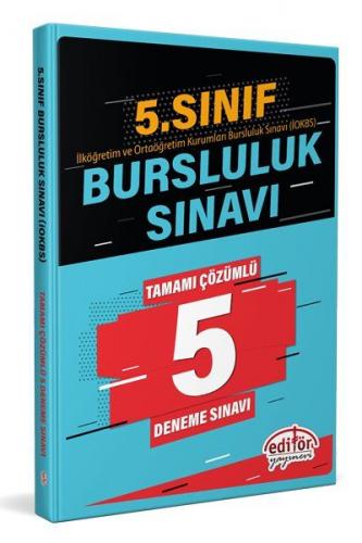 Editör 5. Sınıf Bursluluk Sınavı Çözümlü 5 Deneme Sınavı Komisyon