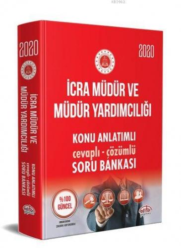 Editör Yayınları 2020 İcra Müdür ve Müdür Yardımcılığı Konu Anlatımlı Soru Bankası