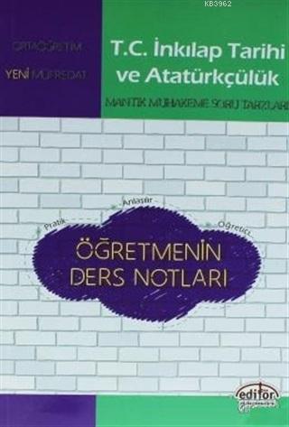 Editör Yayınları Ortaöğretim T.C. İnkılap Tarihi ve Atatürkçülük Öğret
