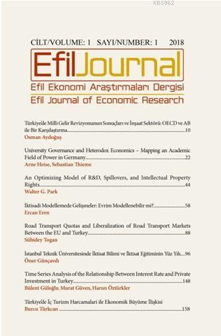 Efil Ekonomi Araştırmaları Dergisi Cilt: 1 Sayı 1, 2018 Kolektif