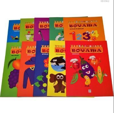Eğlenceli Eğitici Boyama Seti 10 Kitap
