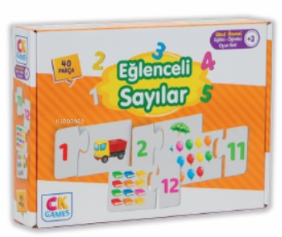 Eğlenceli Sayılar Okul Öncesi Oyun Seti +3 Yaş;Yaş Eğitici Öğretici 40 Parça Puzzle Oyun Seti