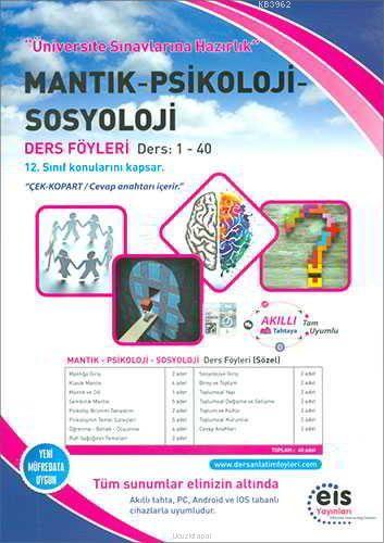 EİS Yayınları YKS Mantık Psikoloji Sosyoloji Ders Anlatım Föyleri EİS