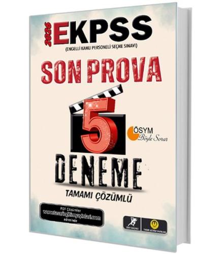 EKPSS Son Prova 5 Deneme Çözümlü Tasarı Yayınları Özgen Bulut