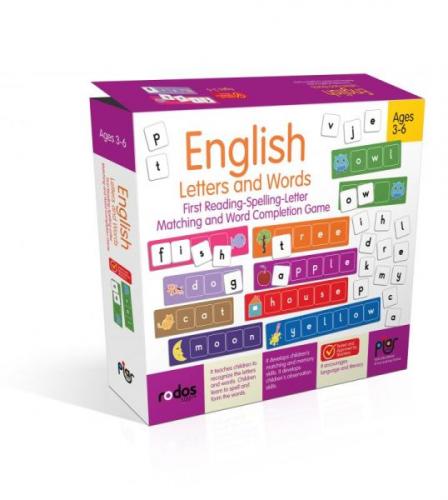 English Letters and Words - First Reading-Spelling-Letter Matching and