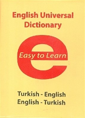 English Universal Dictionary Easy to Learn Turkish-English - English-T