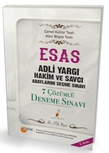 ESAS Adli Yargı Hakim ve Savcı Adaylarını Seçme Sınavı; 7 Çözümlü Deneme Sınavı