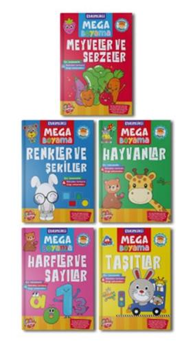 Etkinlikli Mega Boyama Serisi - 5 Kitap Takım
