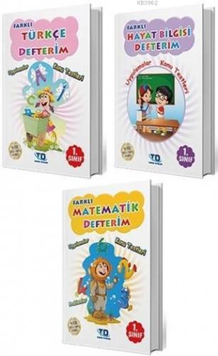 Farklı 1. Sınıf Türkçe - Matematik - Hayat Bilgisi Defterim 3'lü Set K
