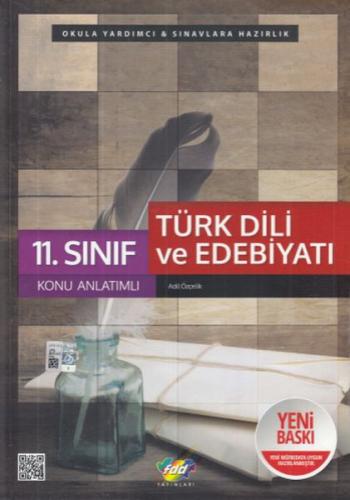 FDD 11. Sınıf Türk Dili ve Edebiyatı Konu Anlatımlı (Yeni) Adil Özçeli