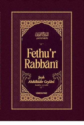 Fethur Rabbani-Abdülkadir Geylani Şeyh Abdulkadir Geylani