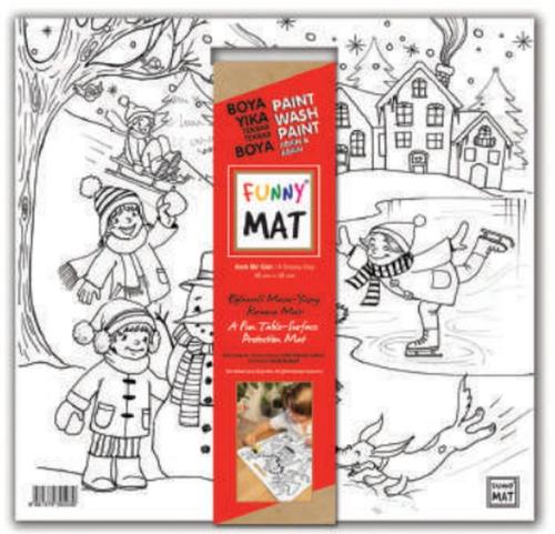 Funny Mat - Karlı Bir Gün 40x40cm