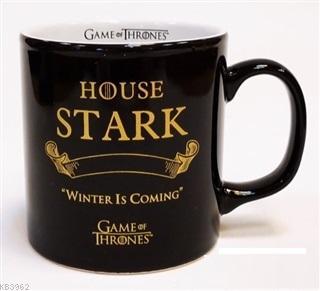 Game of Thrones Siyah Kupa - Gold Stark