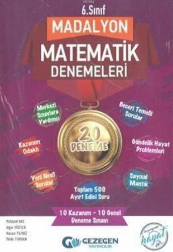Gezegen Yayınları 6. Sınıf Matematik Madalyon 20li Deneme Gezegen