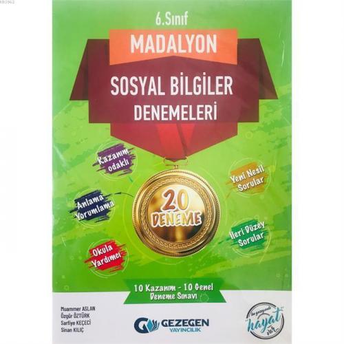 Gezegen Yayınları 6. Sınıf Sosyal Bilgiler Madalyon 20li Deneme Gezegen