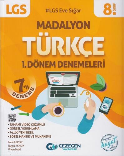 Gezegen Yayınları 8. Sınıf 1. Dönem LGS Türkçe 7 li Madalyon Denemeleri Gezegen