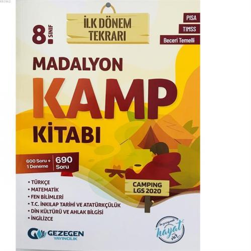 Gezegen Yayınları 8. Sınıf LGS Madalyon Yeni Nesil Sorularla 1. Dönem İlk Dönem Tekrar Kamp Kitabı Gezegen