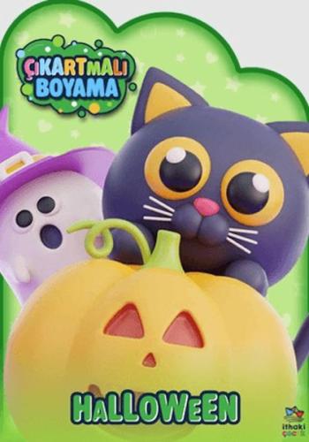 Halloween Zamanı - Çıkartmalı Boyama Kitabı Kolektif