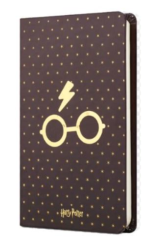 Harry Potter Sert Kapak Mini Defter Gözlük Bordo