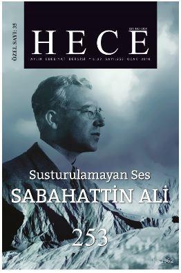 Hece Aylık Edebiyat Dergisi Sabahattin Ali Özel Sayısı Sayı: 35 - 253