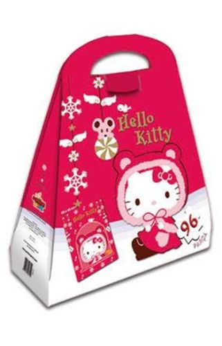 Hello Kitty Çantalı Yap Boz Kırmızı Pelerin 96 Parça Puzzle (40644)