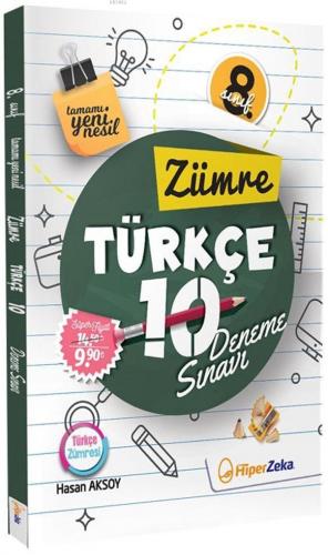 Hiper Zeka Yayınları 8. Sınıf LGS Türkçe 10 Yeni Nesil Deneme Zümre Hi