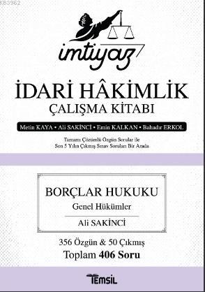 İmtiyaz - İdari Hakimlik Çalışma Kitabı Borçlar Hukuku