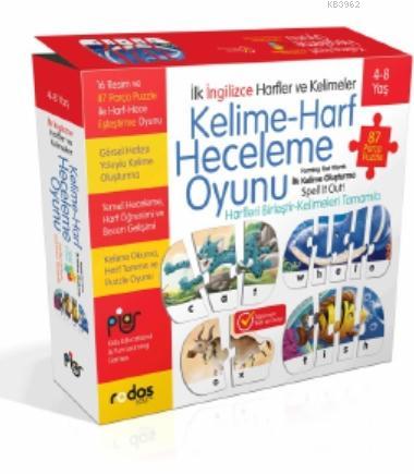 İngilizce Kelime - Harf Heceleme Puzzle Oyunu (4+8 Yaş)
