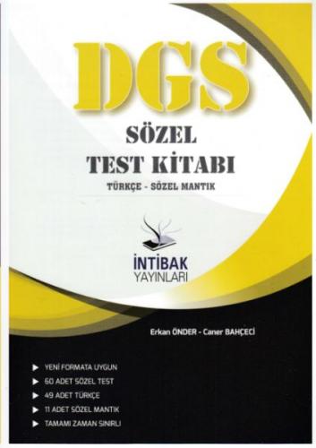 İntibak 2021 DGS Sözel Test Kitabı Erkan Önder
