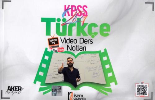 İsem 2021 Evveliyat KPSS Genel Yetenek Türkçe Video Ders Notları Aker 