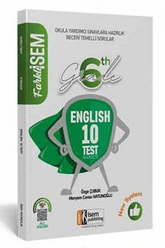 İsem Yayınları 6. Sınıf Farklı İsem İngilizce 10 Fasikül Deneme Çözümlü  İsem Yayın