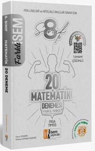 İsem Yayınları 8. Sınıf LGS Matematik 20 Deneme Sınavı İsem