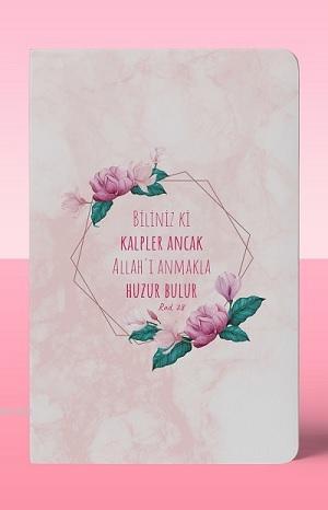 Kalper Ancak Allah'ı Anmakla Huzur Bulur; Çizgisiz A5 Defter