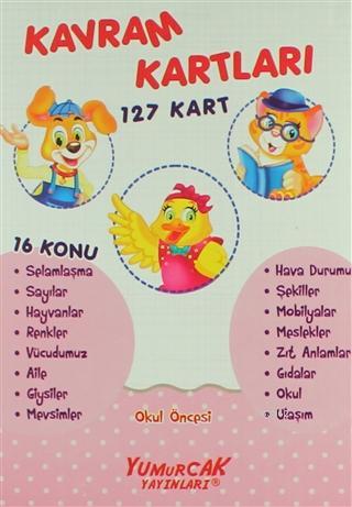 Kavram Kartları 127 Kart Okul Öncesi