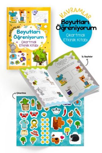 Kavramlar – Boyutları Öğreniyorum – Çıkartmalı Etkinlik Kitabı - 3 Yaş