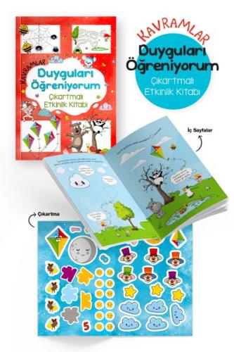 Kavramlar – Duyguları Öğreniyorum – Çıkartmalı Etkinlik Kitabı - 3 Yaş