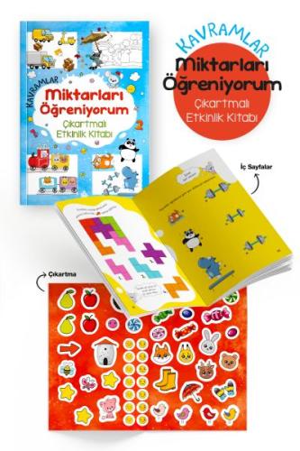 Kavramlar – Miktarları Öğreniyorum – Çıkartmalı Etkinlik Kitabı - 3 Ya