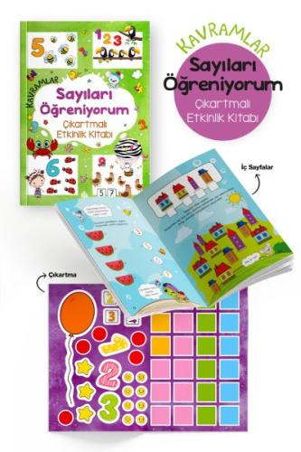 Kavramlar – Sayıları Öğreniyorum – Çıkartmalı Etkinlik Kitabı - 3 Yaş 