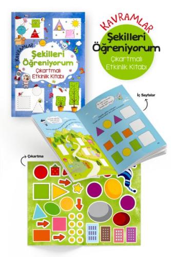 Kavramlar – Şekilleri Öğreniyorum – Çıkartmalı Etkinlik Kitabı - 3 Yaş